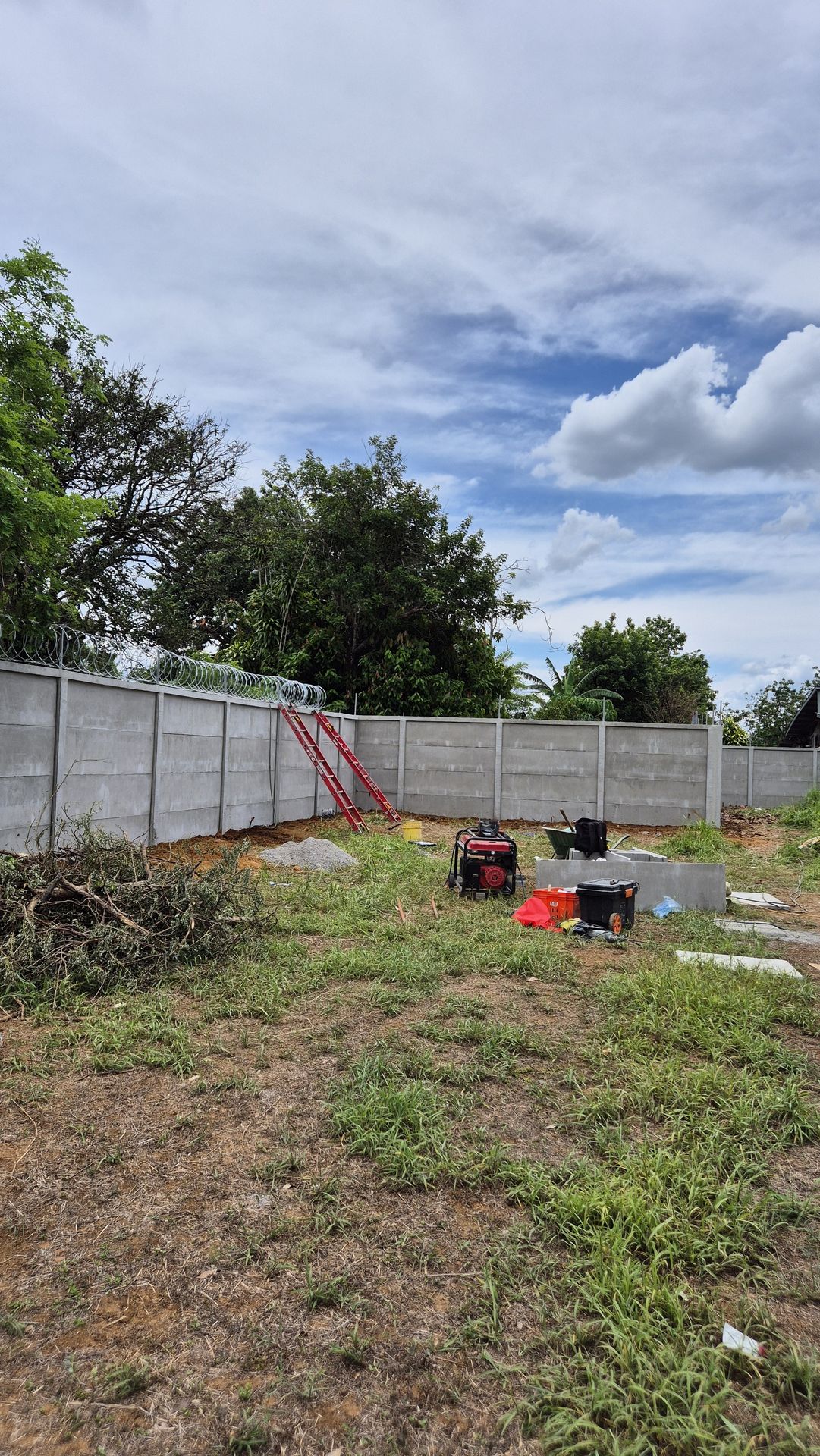 Muros prefabricados en obra